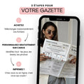 Charger l'image dans la visionneuse de la galerie, Guide en 3 étapes pour créer une gazette de baptême personnalisable sur Canva, cadeau pour invités baptême.