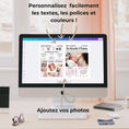 Charger l'image dans la visionneuse de la galerie, Modèle de gazette naissance moderne personnalisable sur Canva avec textes, photos et couleurs modifiables