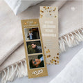 Photo d'un marque-page qui est une invitation anniversaire 40 ans personnalisee.