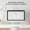 Charger l'image dans la visionneuse de la galerie, Modèle invitation de mariage personnalisable sur Canva – changez facilement les textes, polices et couleurs. Téléchargement instantané, prêt à imprimer ou envoyer en digital.