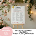 Charger l'image dans la visionneuse de la galerie, Affiche du jeu des binômes mariage à imprimer en grand format ou A4 – activité ludique pour animer la soirée des invités