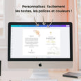 Charger l'image dans la visionneuse de la galerie, Exemple de livret de messe baptême personnalisable sur Canva avec textes et photos modifiables