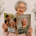 Magazine Personnalisé Anniversaire 80 ans | Modèle Canva