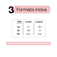 Charger l'image dans la visionneuse de la galerie, Formats disponibles pour numéros de table mariage à imprimer – fichiers numériques A4, A5 et A6.