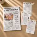 Gazette baptême et jeux baptême personnalisés pour préparer le plus inoubliable des baptême pour votre enfant.