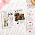 Photo du pack EVJF personnalisable de Template Boutique Cie avec une gazette EVJF et des jeux EVJF personnalisables