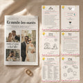 Pack Mariage Gazette + Jeux | Modèles Canva à personnaliser