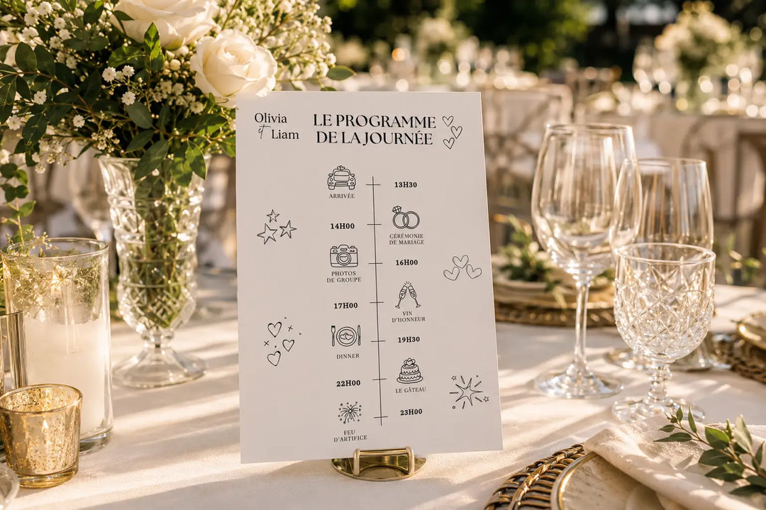 Réussir votre programme mariage pour guider vos invités