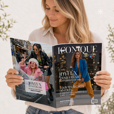 Magazine Personnalisé  Anniversaire Bestie | Modèle Canva à personnaliser