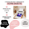 Charger l'image dans la visionneuse de la galerie, Options d’impression de la gazette anniversaire fun chez soi ou via partenaire avec réduction paypernews
