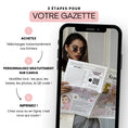 Charger l'image dans la visionneuse de la galerie, Gazette anniversaire enfant personnalisable sur Canva en 3 étapes : acheter, modifier les jeux et photos, puis imprimer facilement

