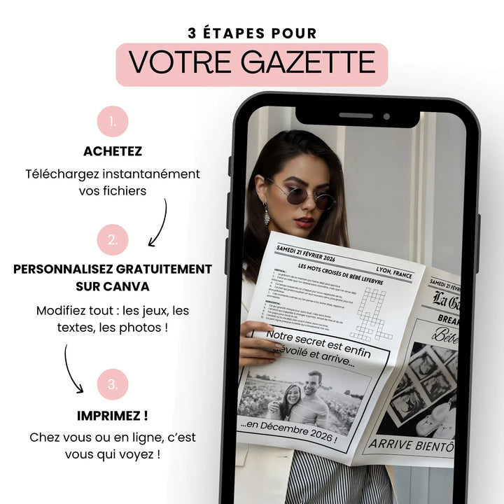 Comment acheter la gazette d'annonce naissance originale.
