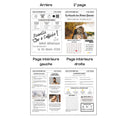 Charger l'image dans la visionneuse de la galerie, Gazette annonce naissance en version 4 pages avec quiz, horoscope, interview des parents et jeux personnalisables
