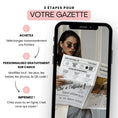Charger l'image dans la visionneuse de la galerie, Modèle de gazette annonce naissance à personnaliser sur Canva en trois étapes simples
