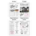 Charger l'image dans la visionneuse de la galerie, Aperçu d’une gazette de mariage « Save the Date » en double page,
