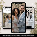 Photo de l'invitation digitale personnalisée pour le renouvellement de voeux mariage.