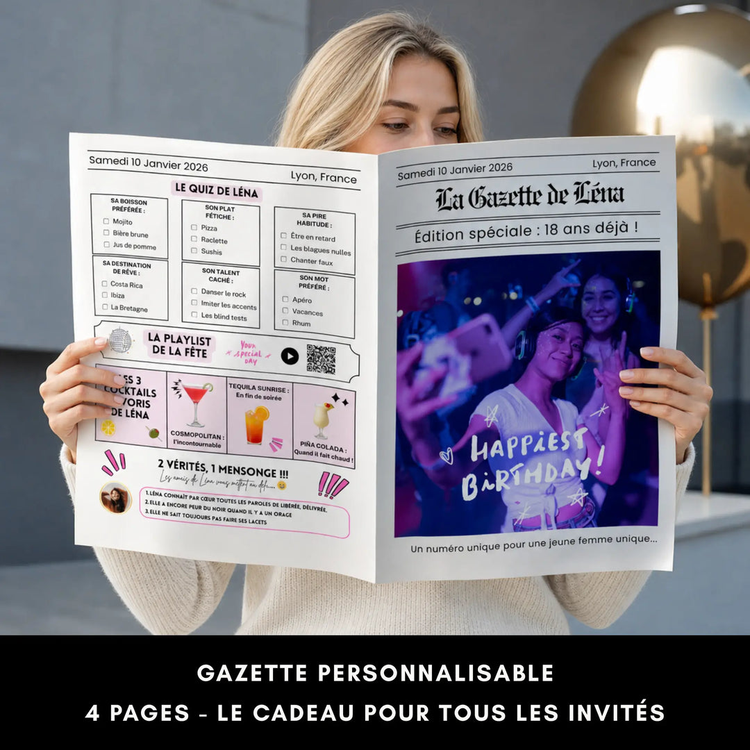 Gazette personnalisable d&