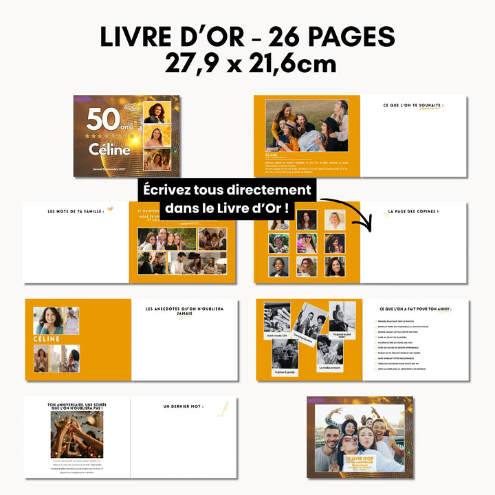 Pages personnalisables du livre d&
