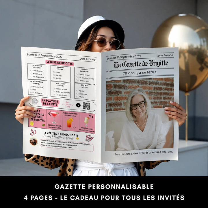 Kit Anniversaire 70 ans | Modèles Canva à personnaliser