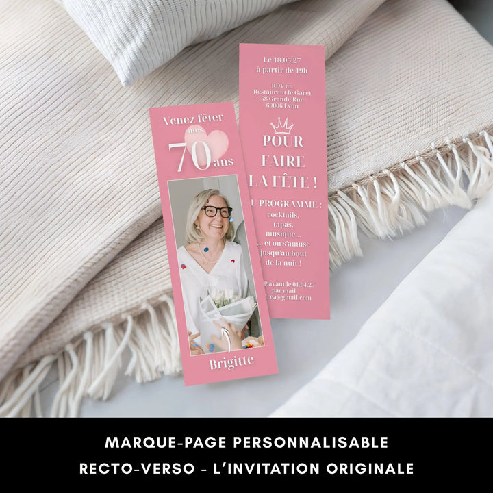 Kit Anniversaire 70 ans | Modèles Canva à personnaliser