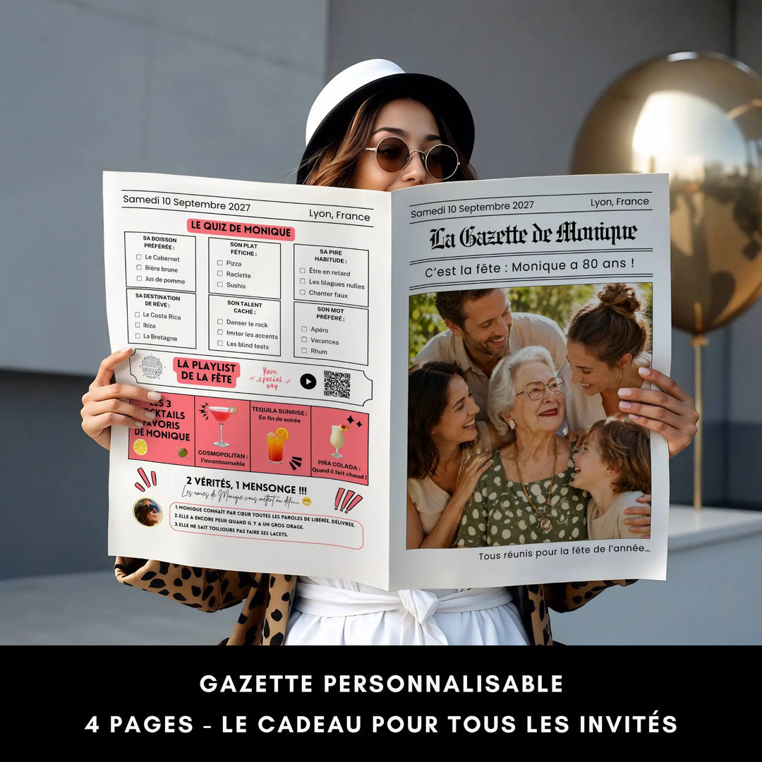 Kit Anniversaire 80 ans | Modèles Canva à personnaliser
