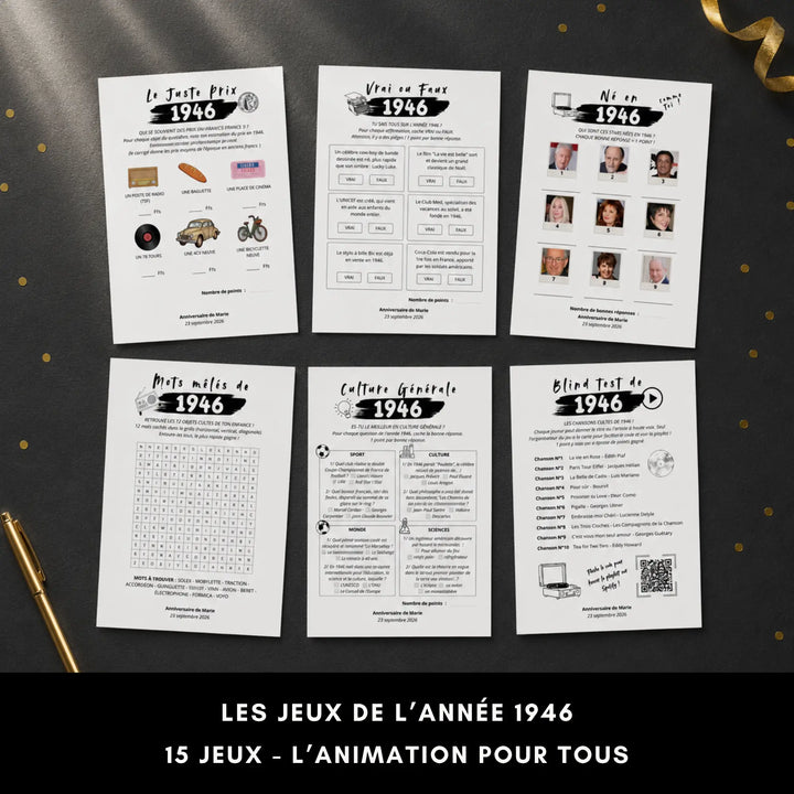 Kit Anniversaire 80 ans | Modèles Canva à personnaliser