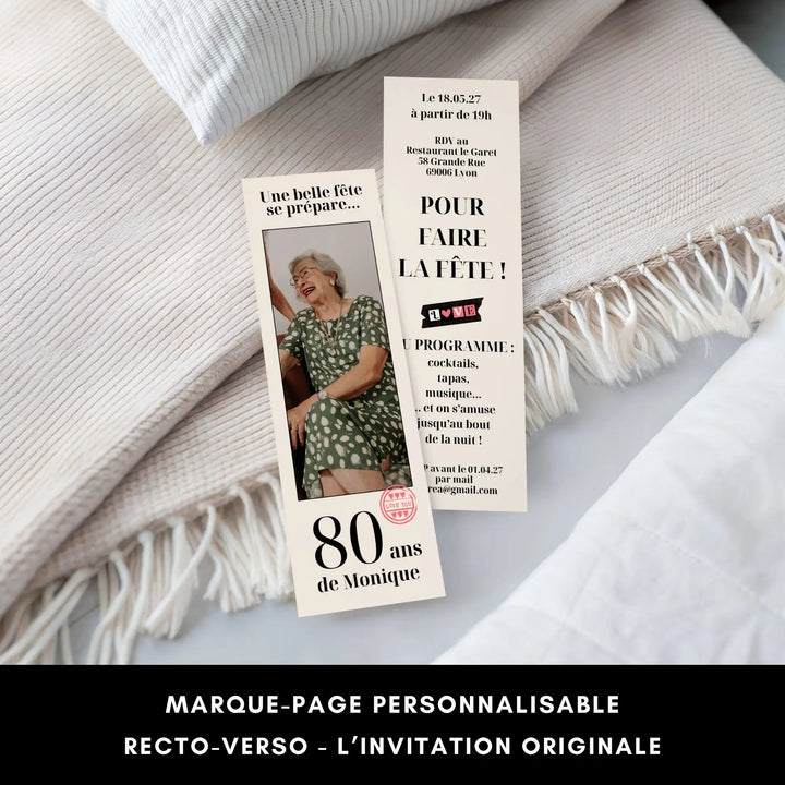Kit Anniversaire 80 ans | Modèles Canva à personnaliser