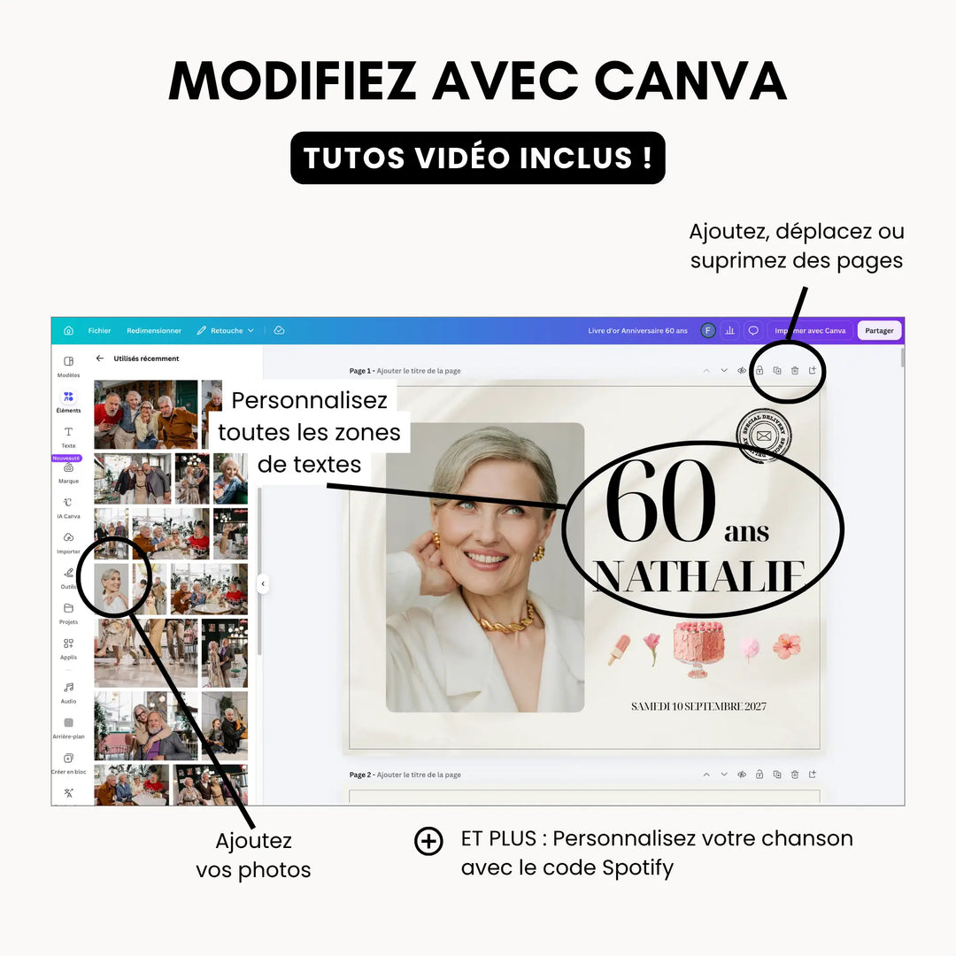 Personnaliser le livre d&