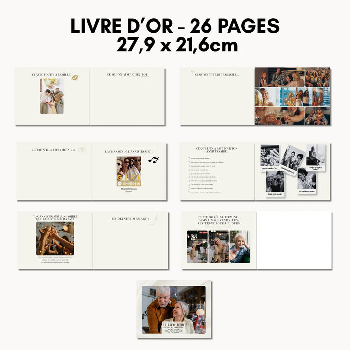 Pages personnalisables du livre d&