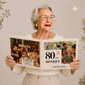 Livre d'Or Anniversaire 80 ans | Modèle Canva à personnaliser