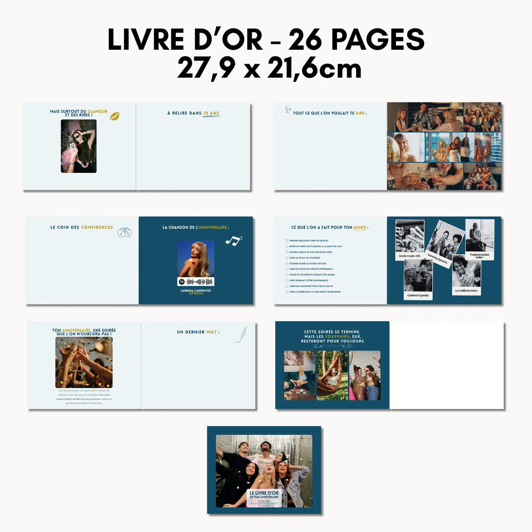 Autres pages personnalisables du livre d&
