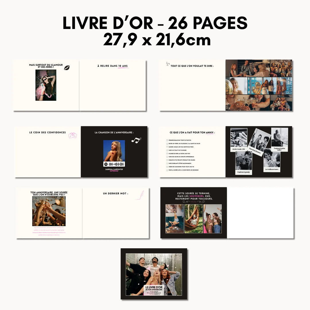 Dernières pages personnalisables du livre d&