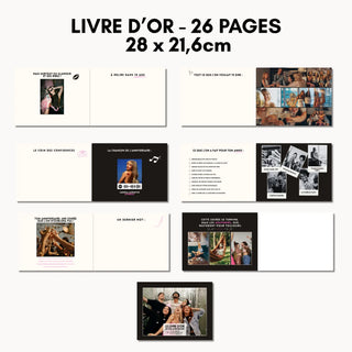 Dernières pages personnalisables du livre d'or anniversaire 20 ans : confidences, chanson, dernier mot