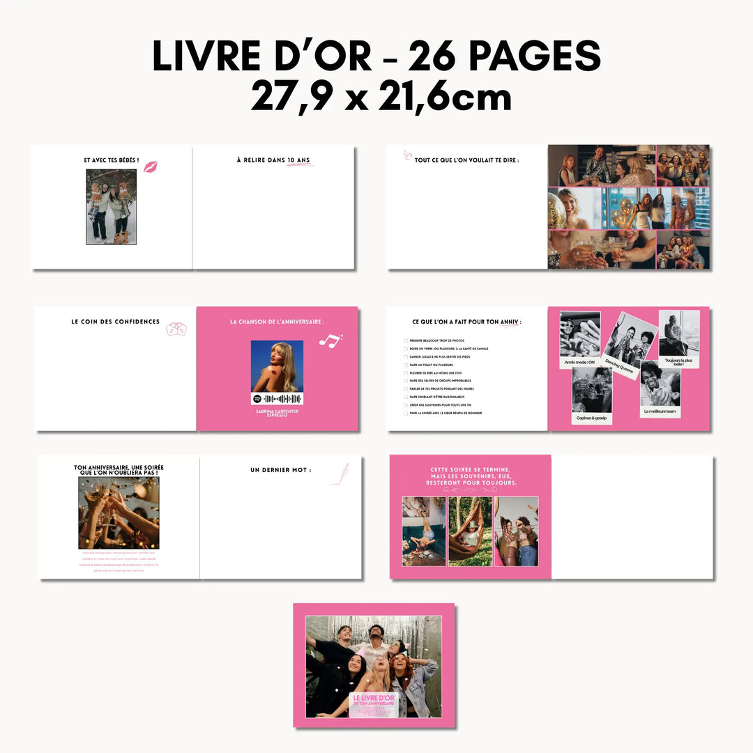 Dernières pages personnalisables du livre d&