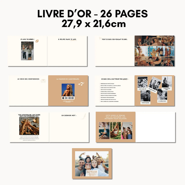 Pages personnalisables du livre d&