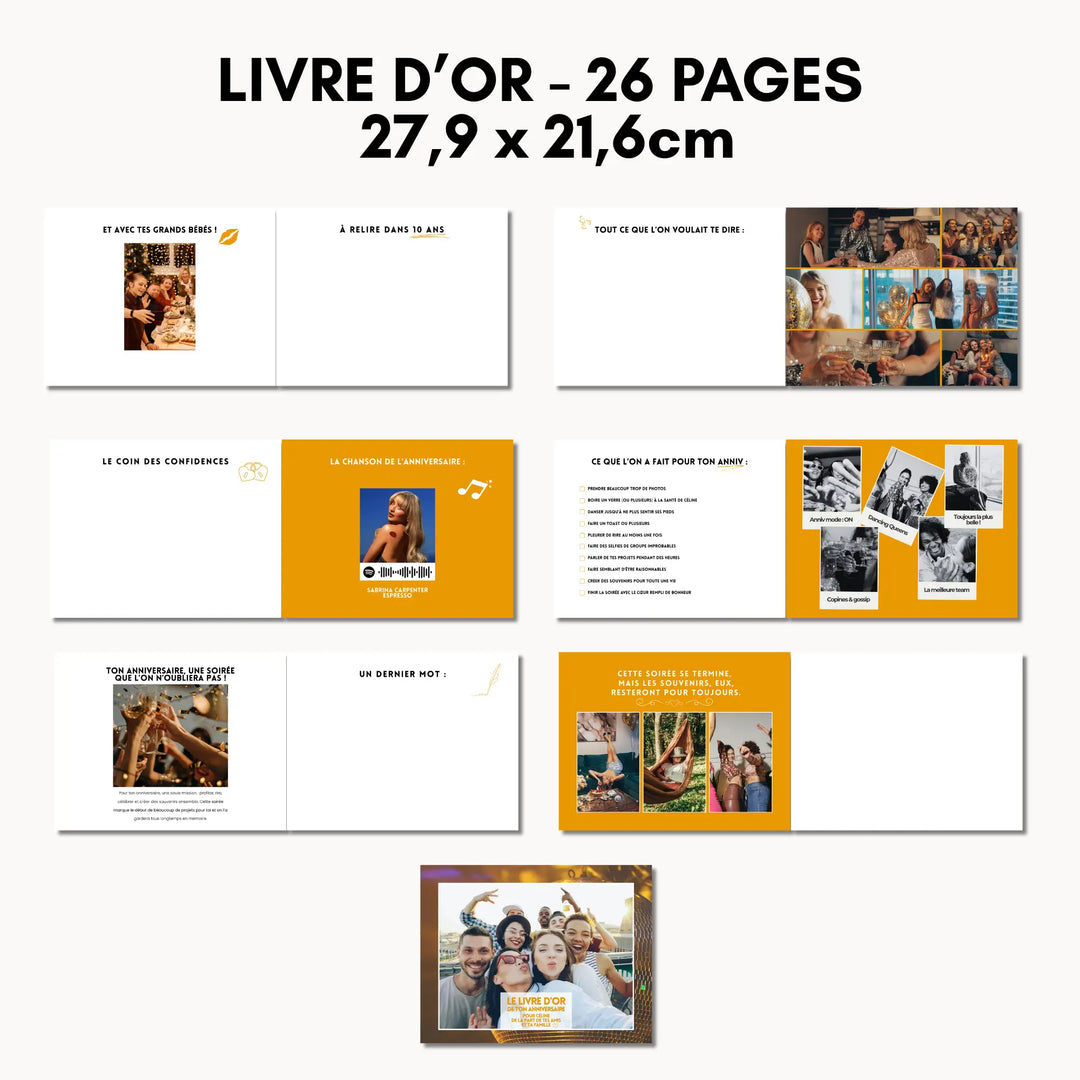 Dernières pages personnalisables du livre d&