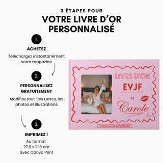 Comment faire un livre d'or personnalisé evjf pour la témoin de mariage.