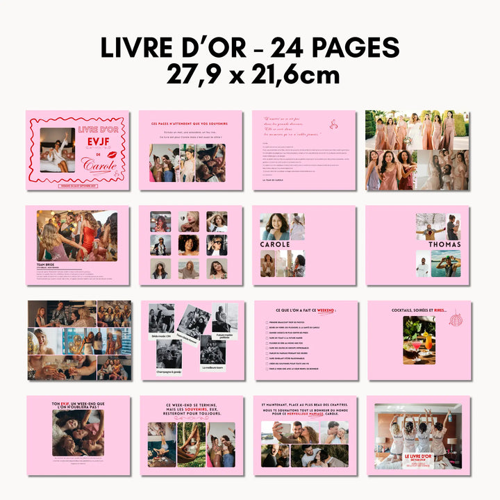 Détails des pages dans le livre d&
