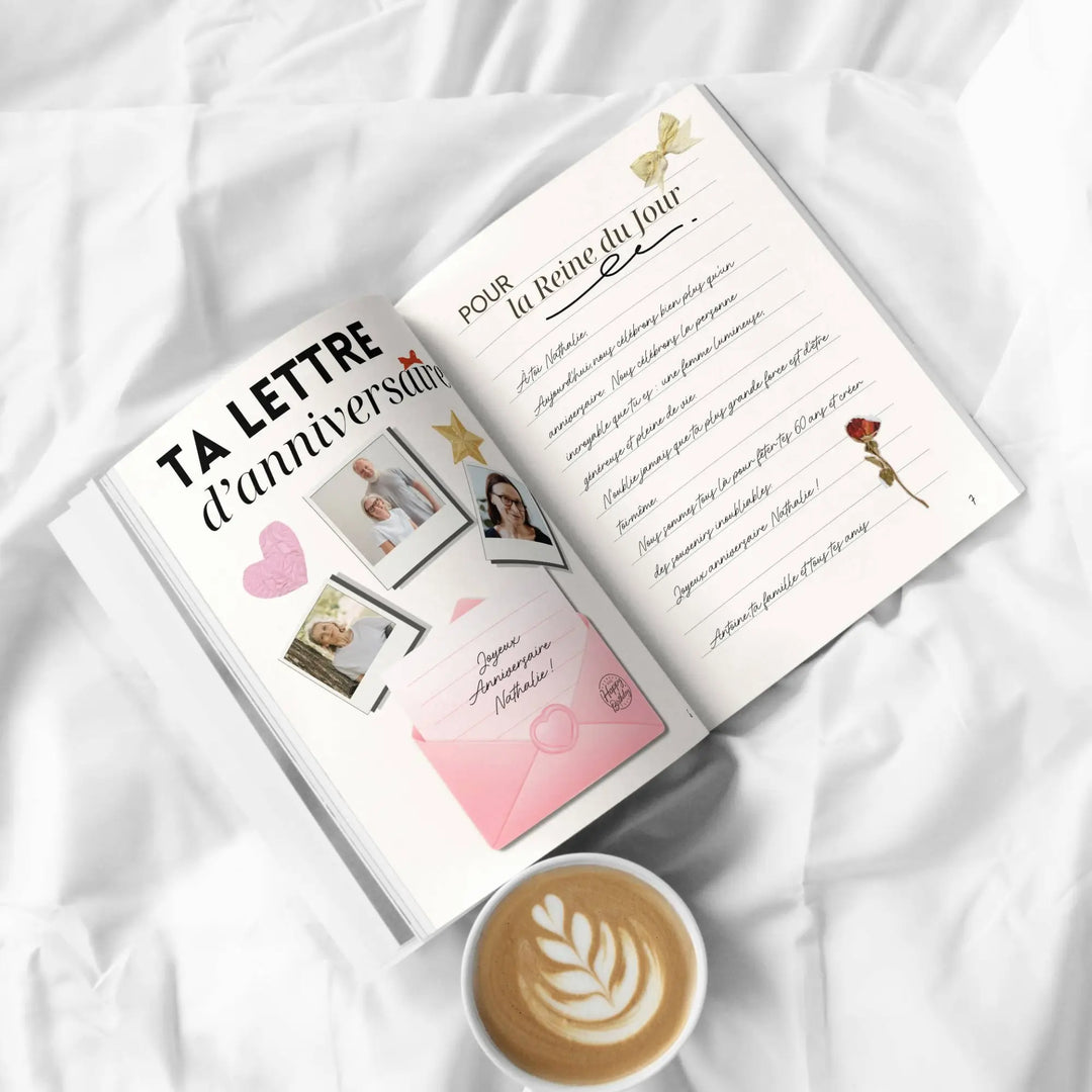 Magazine Personnalisé Anniversaire 60 ans | Modèle Canva