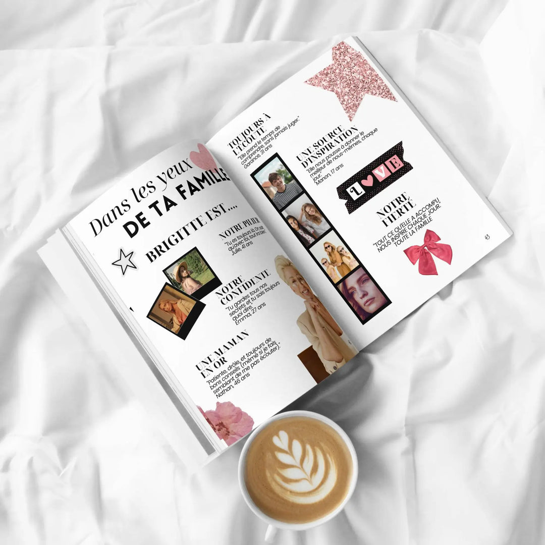 Magazine Personnalisé Anniversaire 70 ans | Modèle Canva