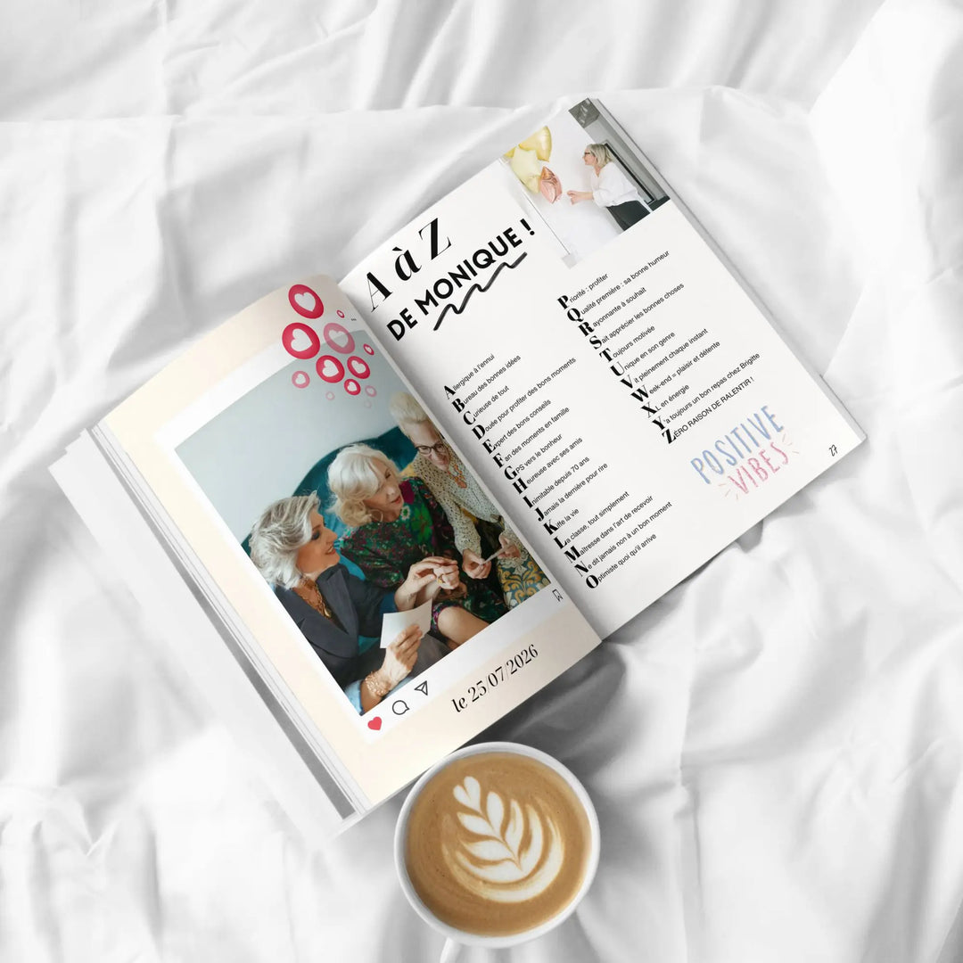 Magazine Personnalisé Anniversaire 80 ans | Modèle Canva