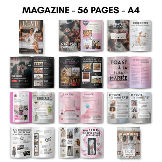 Tout ce qui est dans le magazine evjf personnalisé.
