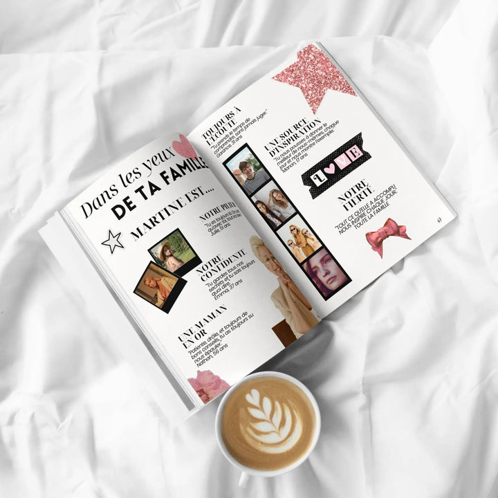 Cadeau personnalisé mamie, magazine uniquement sur elle.