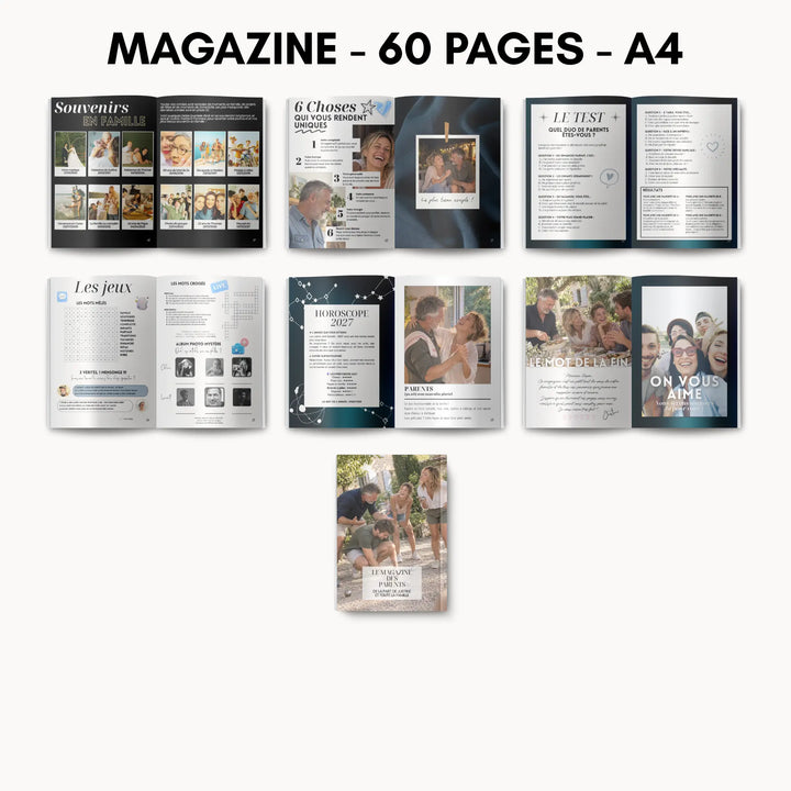 Magazine Personnalisé Parents | Modèle Canva à personnaliser
