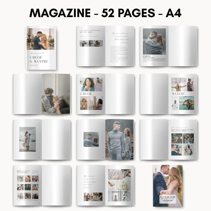 Page montrant les différentes pages du livre d&