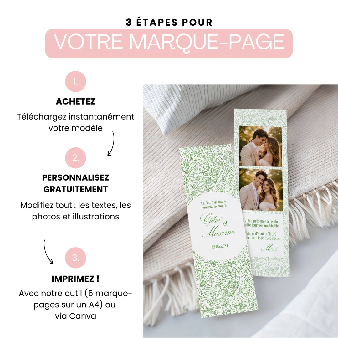 Comment faire son arque-page de mariage pour offrir à ses invités, économique et personnalisé.