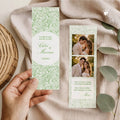 Beau marque-page de mariage personnalisable pour faire un cadeau invité unique.