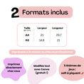Charger l'image dans la visionneuse de la galerie, 2 formats inclus A4 et A5 pour les jeux EVJF à imprimer chez soi, personnalisables gratuitement sur Canva
