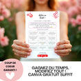 Charger l'image dans la visionneuse de la galerie, Jeu EVJF Action ou Vérité à personnaliser sur Canva, tenu par une invitée en extérieur, coup de cœur garanti.
