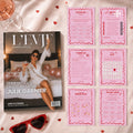 Pack EVJF Magazine + Jeux | Modèles Canva à personnaliser